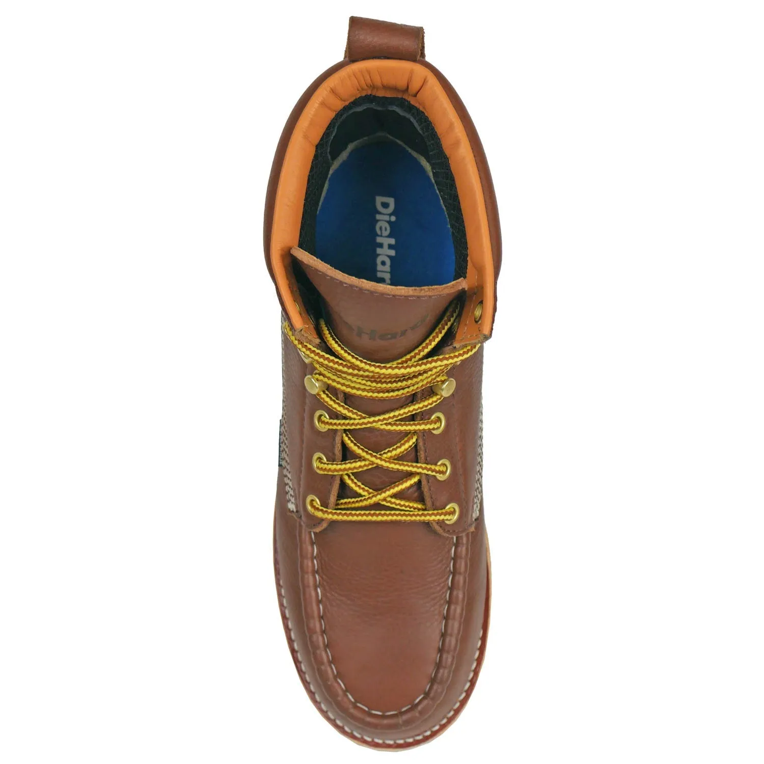 DieHard Mens Toro 6in Soft Toe Brown Leather Work Boots