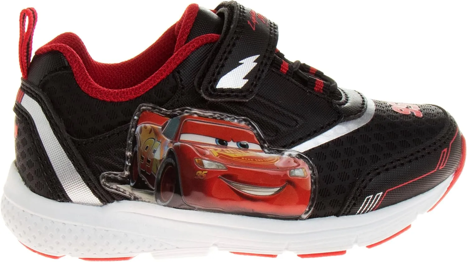 Disney Pixar Cars Boys Black/Red Lighted Sneaker (Toddler/Little Kid)