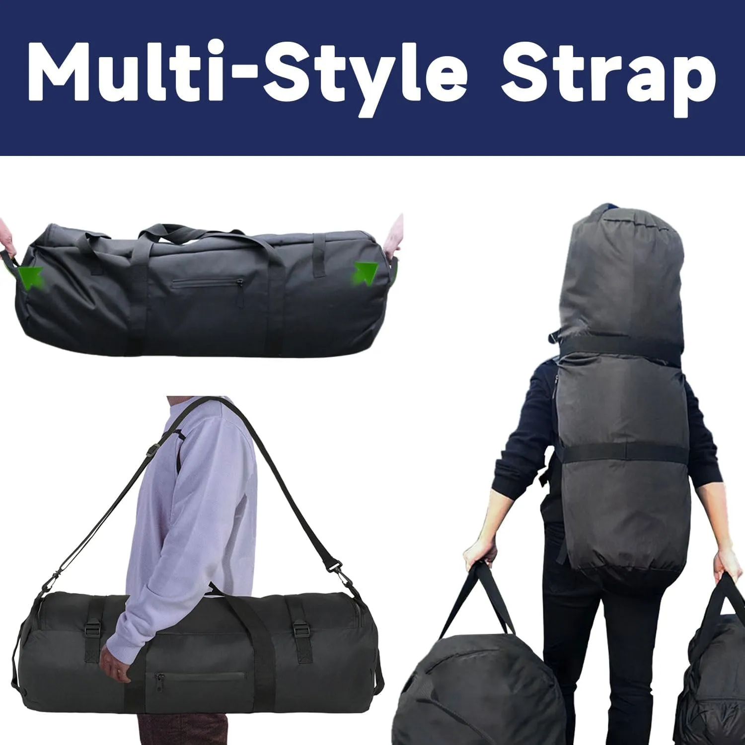 Duffel Bag 30L/50L/90L Extra Large Luggage Duffle for Travel Sport and Camping with Shoulder Strap