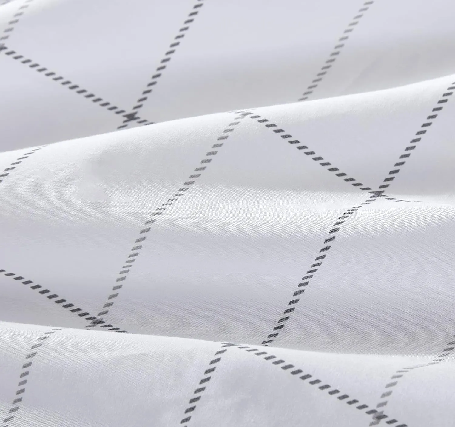 Eddie Bauer - Queen Sheets, Cotton Percale Bedding Set, Crisp & Cool Home Decor (Northern Plaid Grey, Queen)