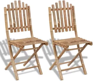 (Fast Shipments) Folding Camping Chair, Folding Recliner Chair Portable for Camping Outdoor Beach Folding Patio Chairs 2 pcs Bamboo
