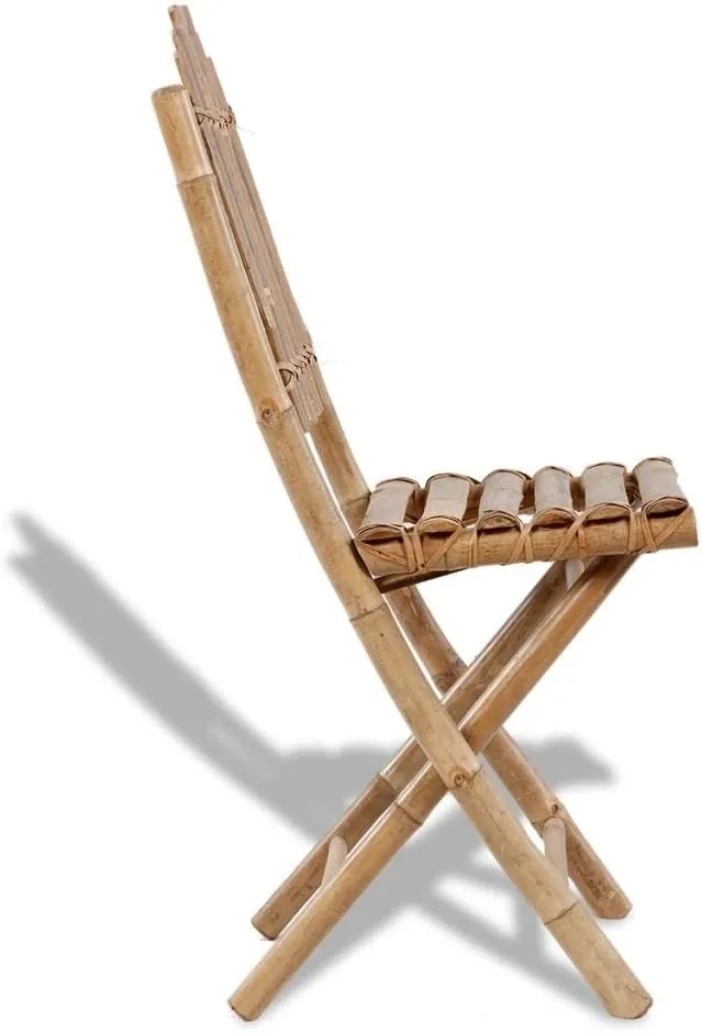 (Fast Shipments) Folding Camping Chair, Folding Recliner Chair Portable for Camping Outdoor Beach Folding Patio Chairs 2 pcs Bamboo