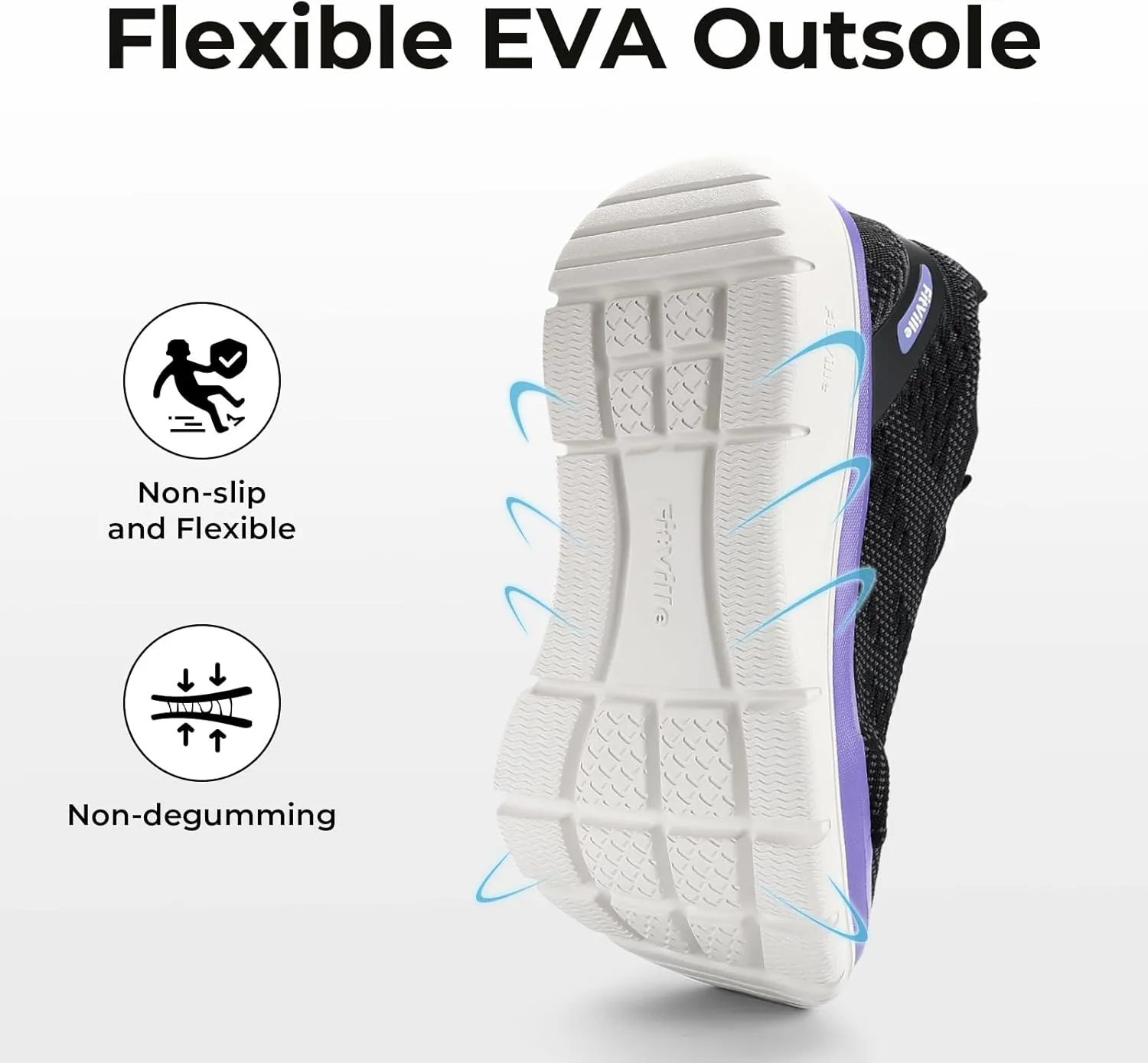 FitVille Women's Walking Shoes Wide Width Sneakers Wide Shoes for Women Foot Pain Relief - Cloud Walker V8