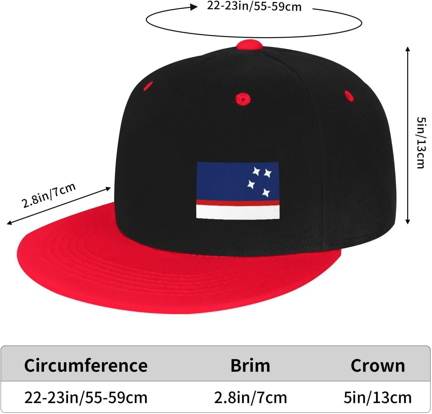 Flag of Patagonia Snapback Hats for Men Women Hat Baseball Cap Flat Bill Visor White Hat