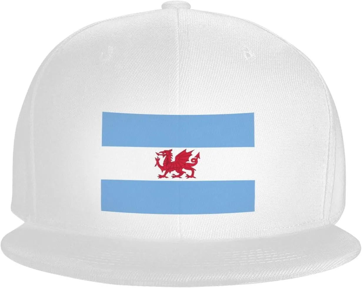 Flag of The Welsh Colony in Patagonia Baseball Cap for Men Women Snapback Hat Adjustable Flat Bill Hats