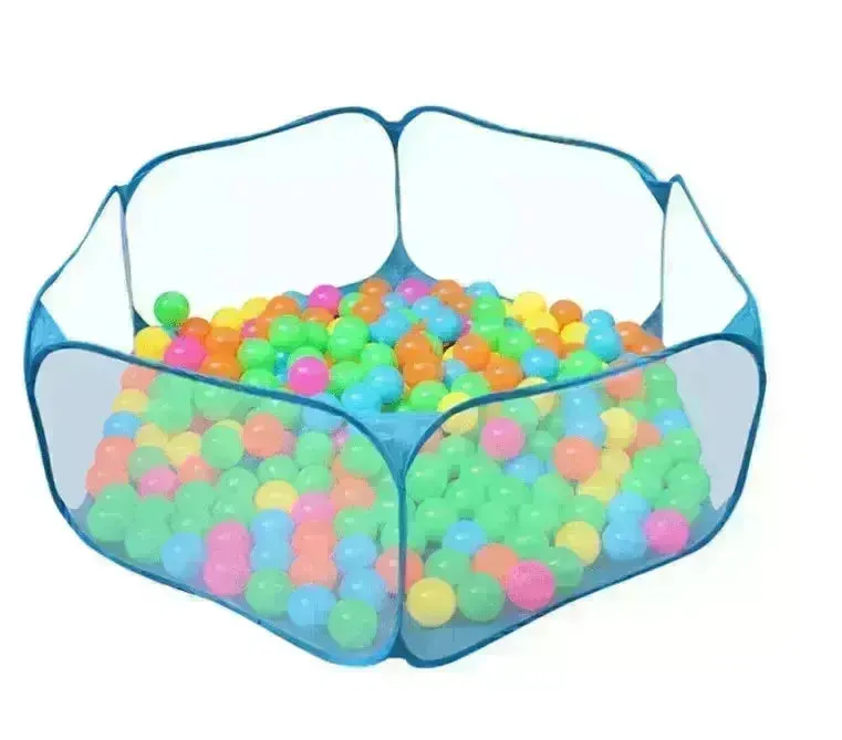 Foldable Kids' Play Tent with Ball Pit: Ocean Ball Pool & Crawling Game House for Outdoor Fun