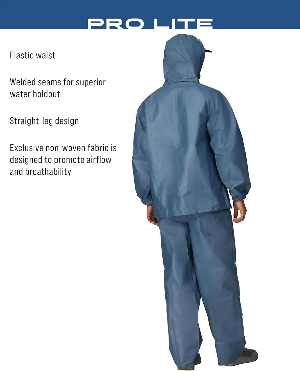 FROGG TOGGS Men's Pro Lite Rain Suit, Waterproof, Breathable, Dependable Wet Weather Protection