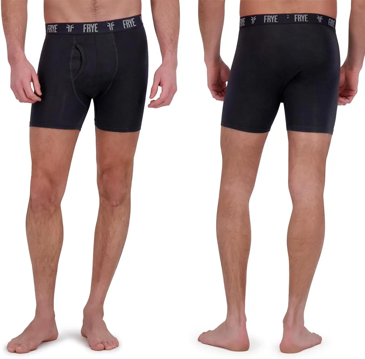 Frye Stretch Viscose Boxer Briefs for Men 4-Pack, Soft and Breathable Underwear for Men Pack of 4 Fly or No Fly