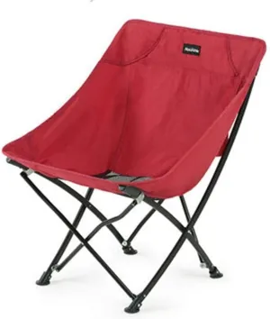 GaRcan Easy to Assemble Folding Chair Outdoor Oversized Heavy Duty Padded Outdoor Chair Breathable Fishing Chair for Lawn Beach 70x43x37cm Portable (Red1)