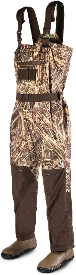 Gator Waders Mens Shield Series Insulated Breathable Hunting Waders, Realtree Max 5