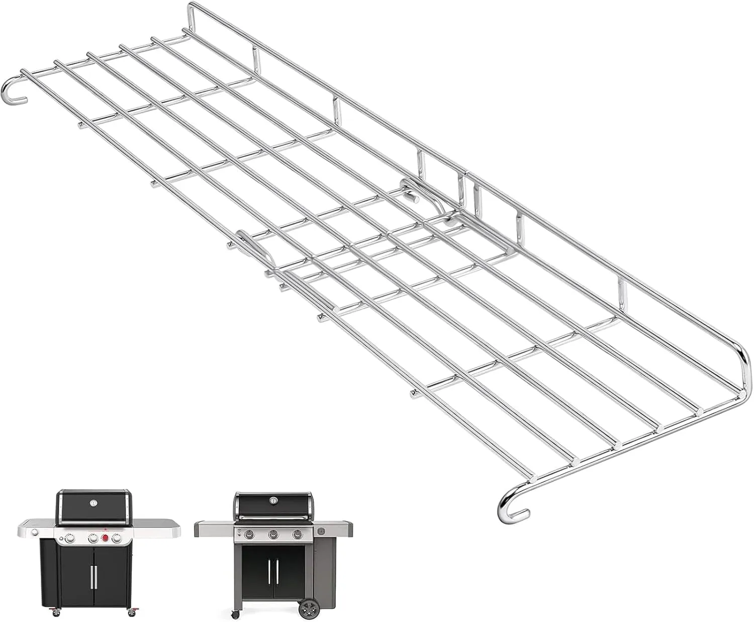 Genesis II Grill Rack for Weber Genesis II 300 Series, Grill Parts for Weber Genesis ii E-310, II E-315, II E330, II E335, II S310, II S335 Grills, Foldable Stainless Steel Replacement Parts for 66044