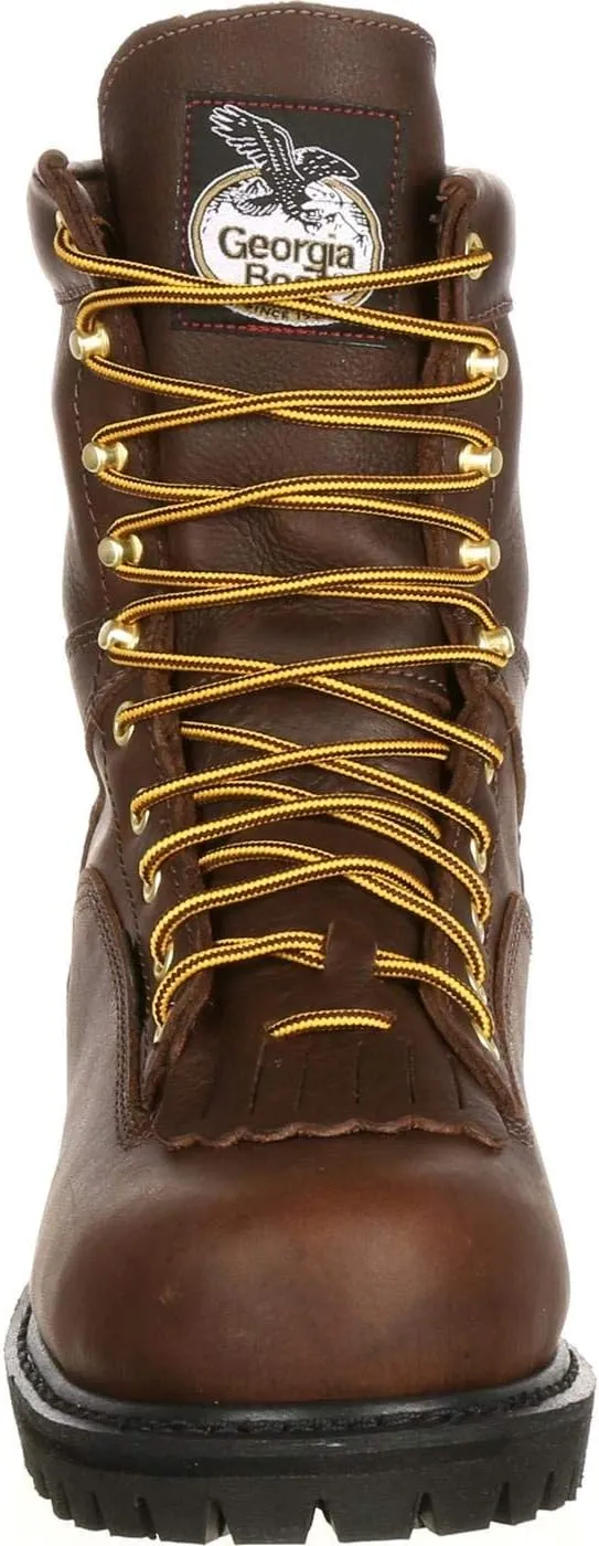 Georgia Boot Men's Georgia 8" Lace-to-toe Steel Toe Work Boot Work Shoe