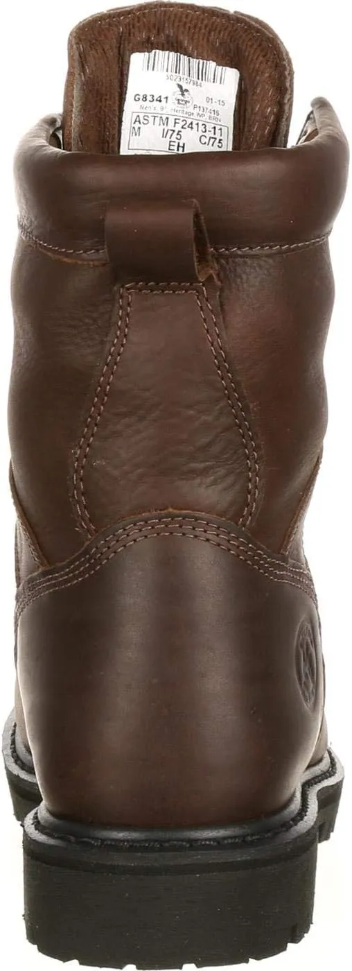 Georgia Boot Men's Georgia 8" Lace-to-toe Steel Toe Work Boot Work Shoe