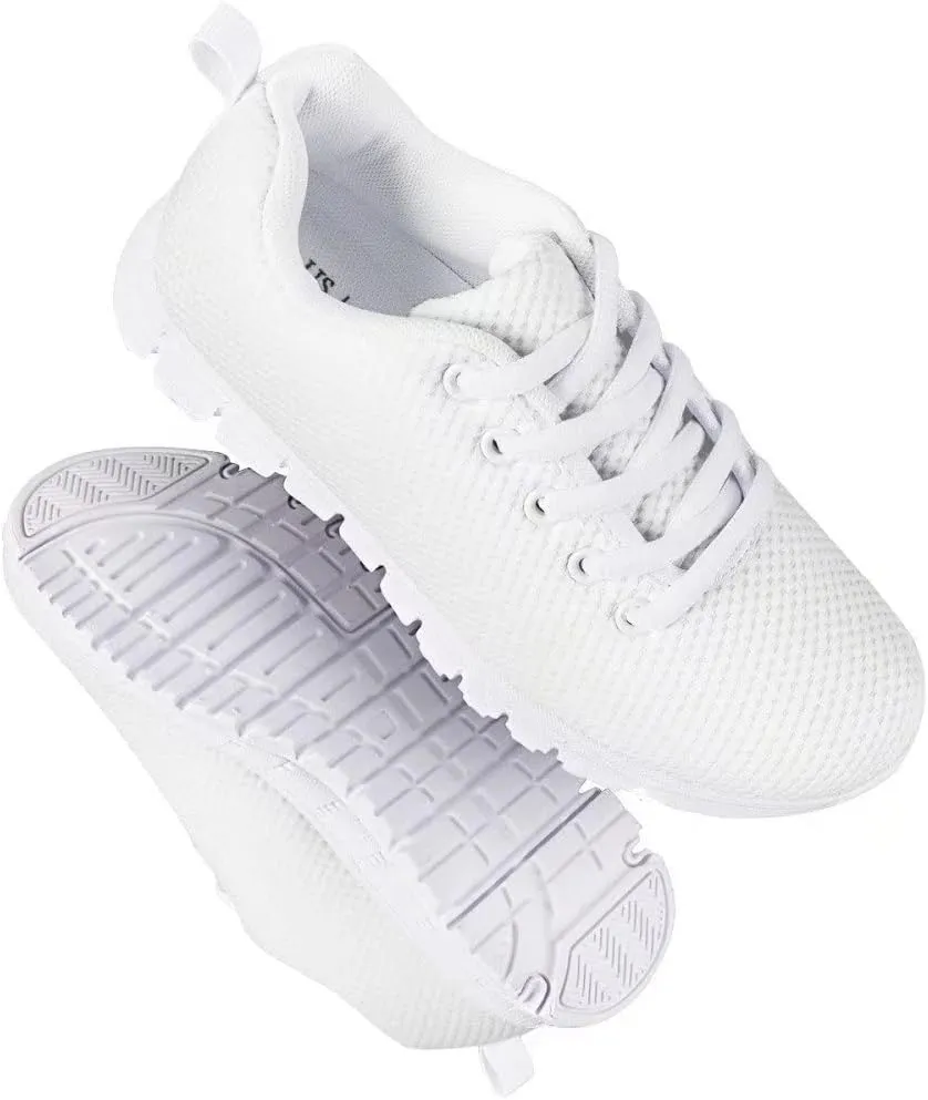 GIFTPUZZ Kids Running Shoes for Boys Girl Walking Non Slip Casual Sneakers Casual Platform Flat