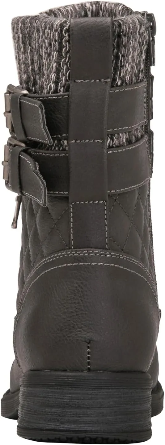 GLOBALWIN 1903 Women's Fashion Low Heels Lace Up Ankle Boots Combat Boots For Women