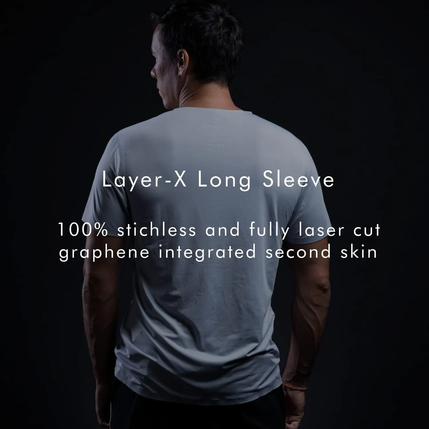 GRAPHENE-X Mens Layer-X Long Sleeve Shirt | Graphene Integrated Fabric Laser Cut & Stitchless | Anti-Smell Anti-UV Technology