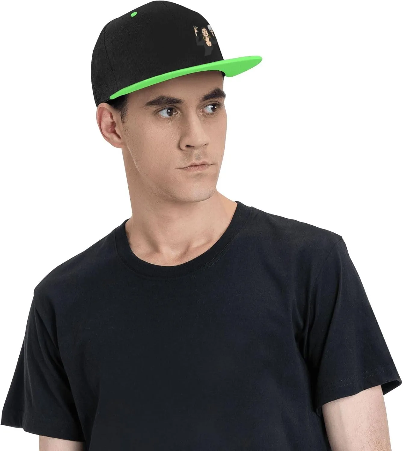 Gypsy Fortune Teller Snapback Hats for Men Women Hat Baseball Cap Flat Bill Visor White Hat