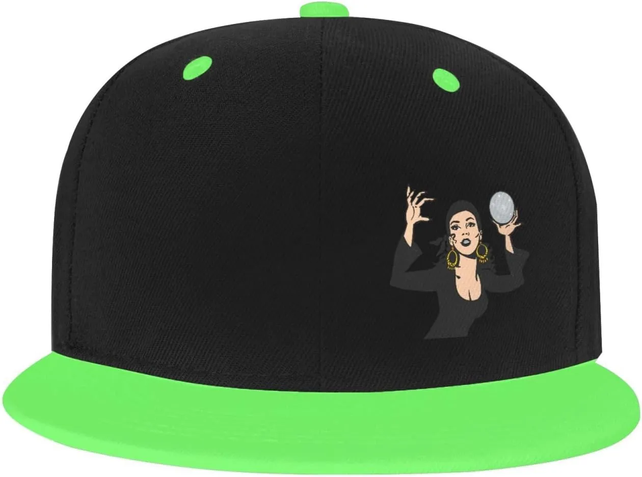 Gypsy Fortune Teller Snapback Hats for Men Women Hat Baseball Cap Flat Bill Visor White Hat