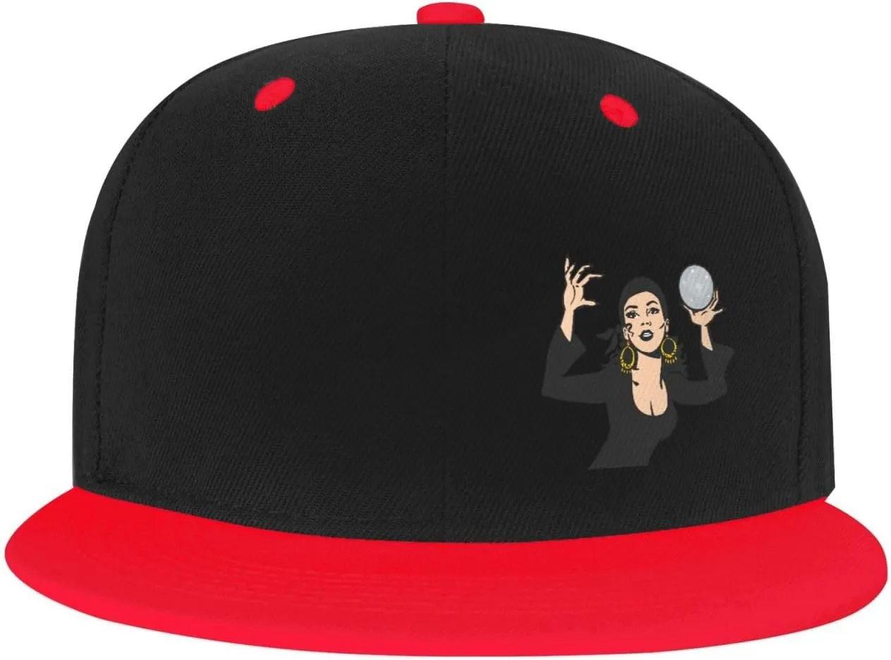 Gypsy Fortune Teller Snapback Hats for Men Women Hat Baseball Cap Flat Bill Visor White Hat