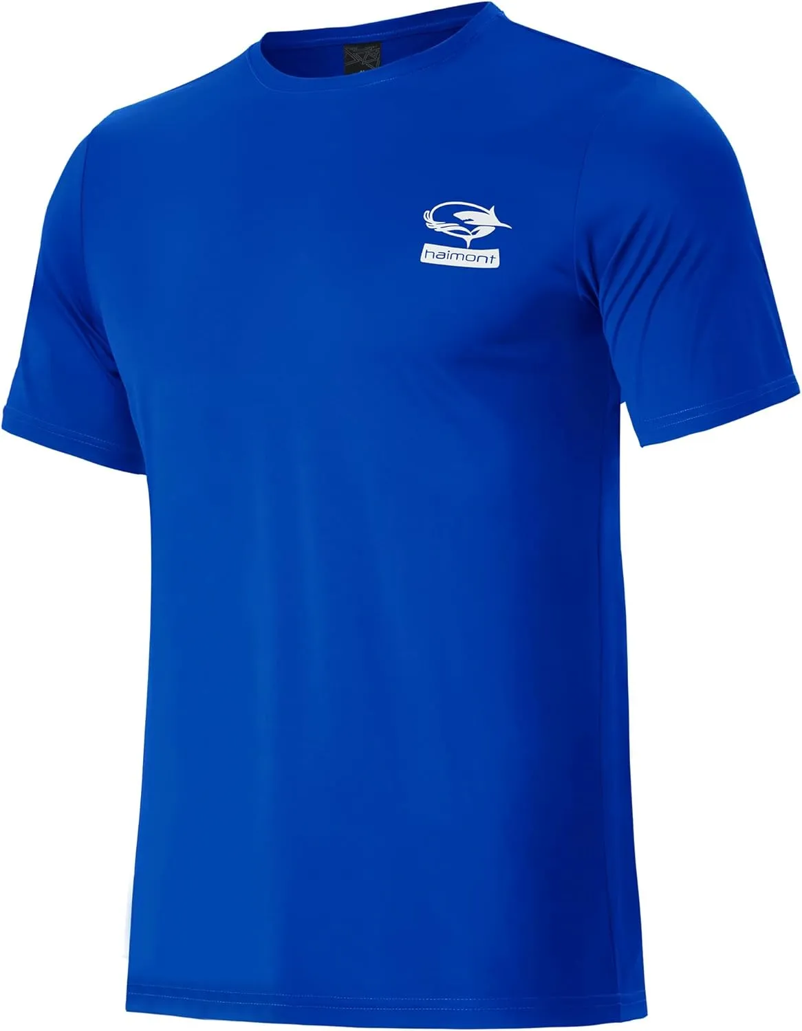 Haimont Men's UPF 50  Sun Protection Fishing Shirts Short Sleeve Quick Dry Swim T-Shirt UV Workout Athletic Tee Shirt