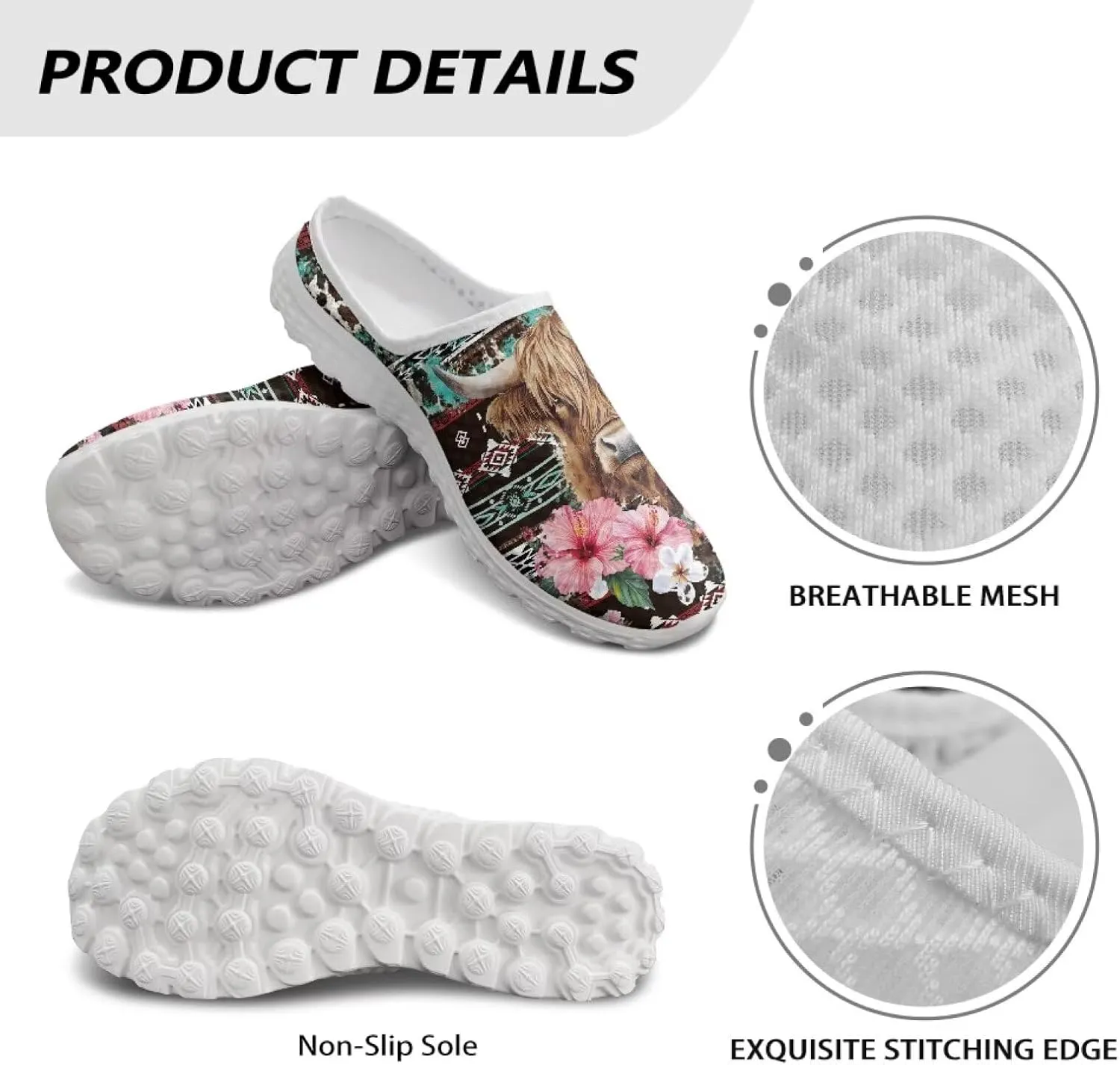 Howilath Mesh Mule Tennis Shoes for Women with Soft EVA Sole Fashion Backless Slip on Sneakers Lightweight Walking Shoes US 6-13.5