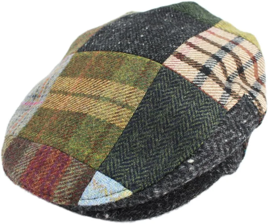 Irish Newsboy Flat Cap for Men Made in Ireland, 100% Irish Wool