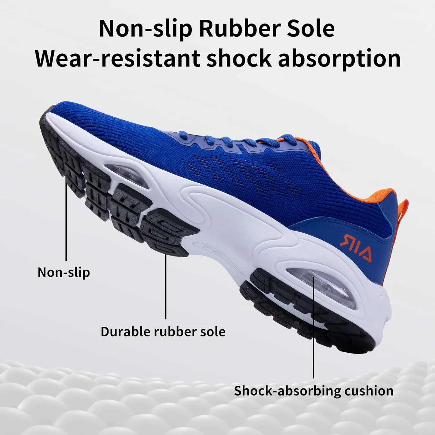 JARLIF Men's Air Running Shoes Athletic Cushioned Tennis Shoes Comfortable Supportive Sport Gym Jogging Sneaker Size 7-13
