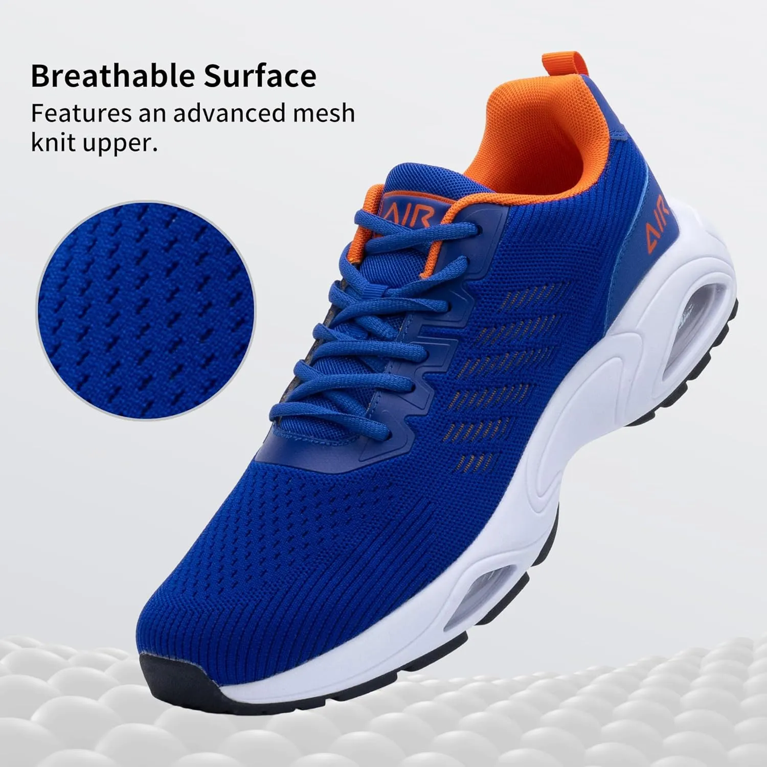 JARLIF Men's Air Running Shoes Athletic Cushioned Tennis Shoes Comfortable Supportive Sport Gym Jogging Sneaker Size 7-13