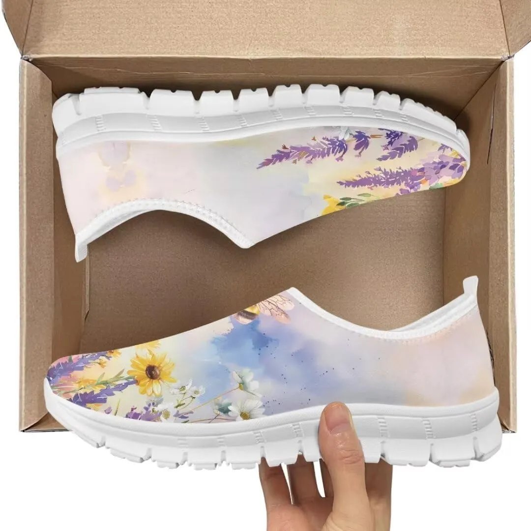 Jeiento Breathable Running Sneaker for Women Ladies Tennis Shoes Comfort Footwear Trainers Mesh Shoes Causal Travel Walking Flat Shoes
