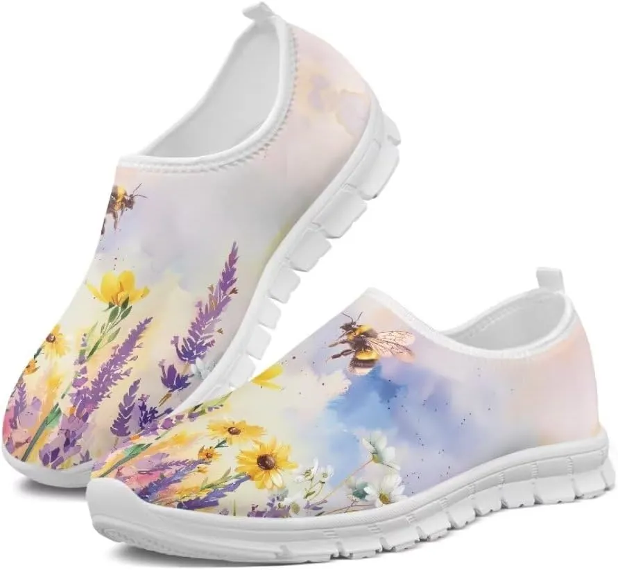 Jeiento Breathable Running Sneaker for Women Ladies Tennis Shoes Comfort Footwear Trainers Mesh Shoes Causal Travel Walking Flat Shoes