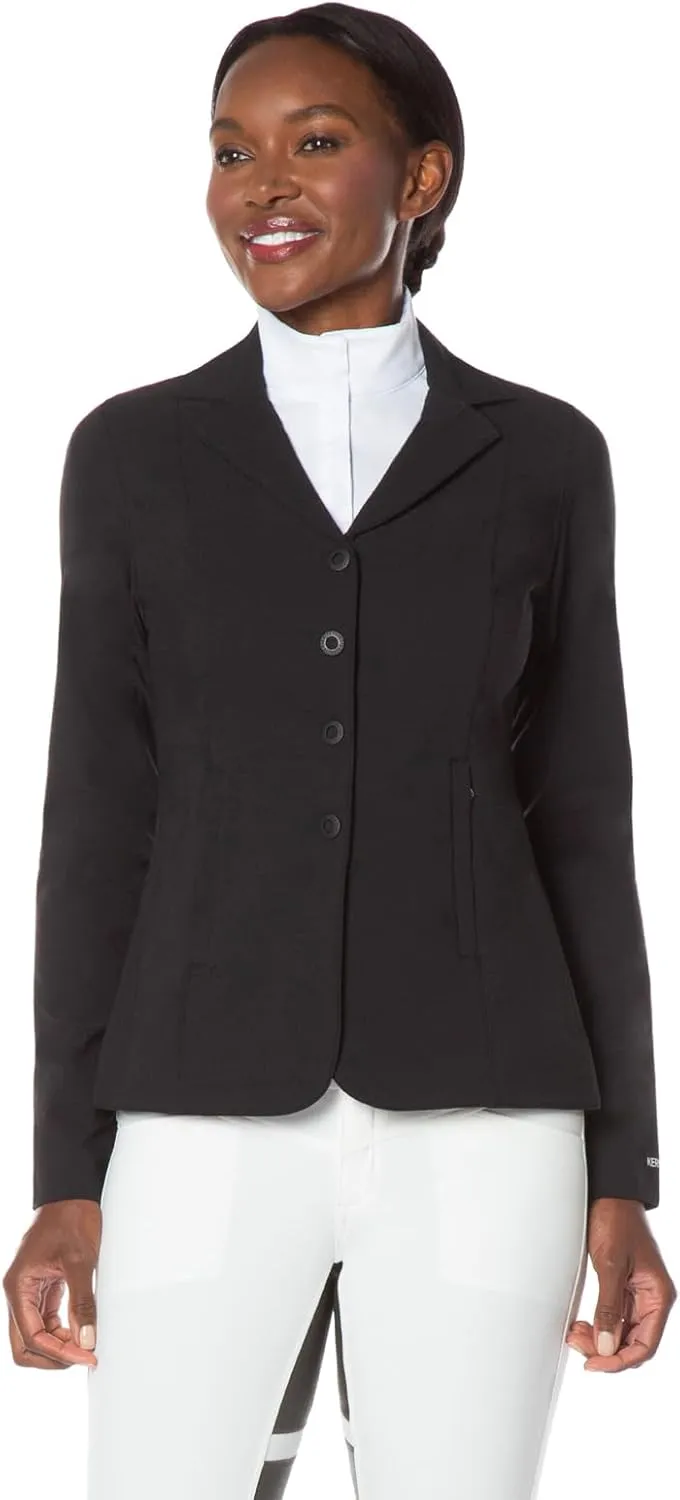 Kerrits Women's Equestrian Stretch Competitor Coat – 4-Snap, Lightweight English Horse Show Jacket, Machine Wash