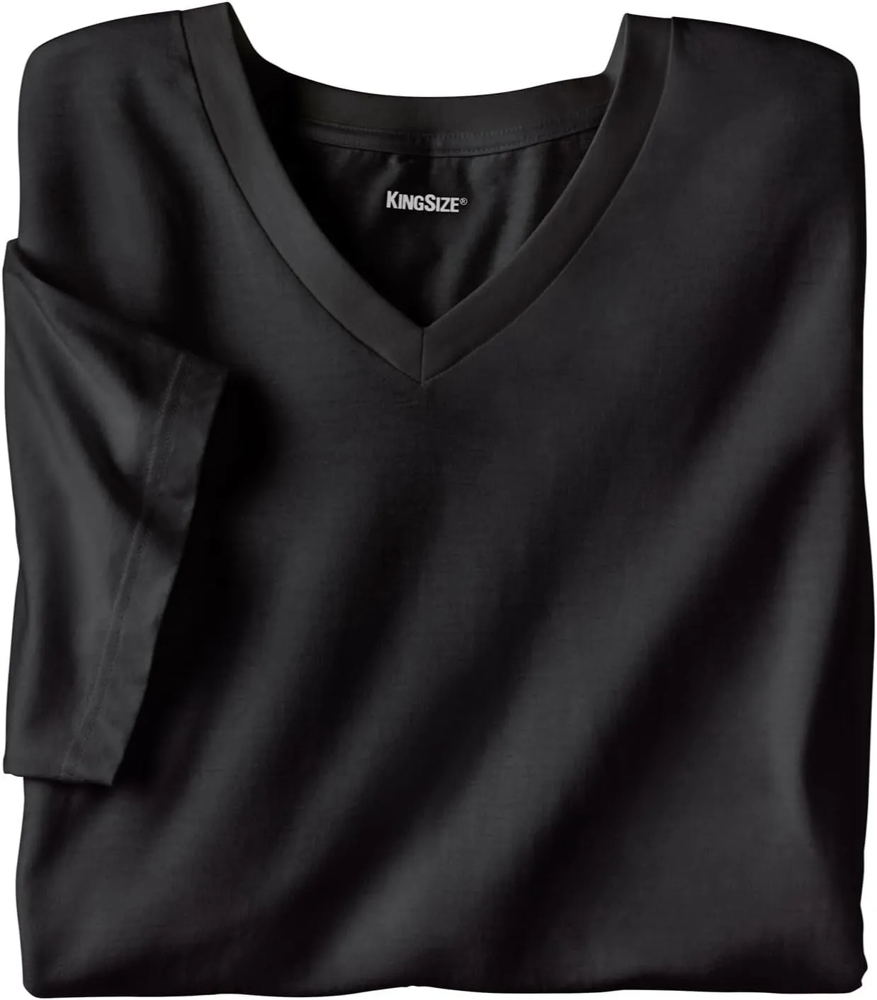 KingSize Men's Big & Tall Cotton V-Neck Undershirt 3-Pack