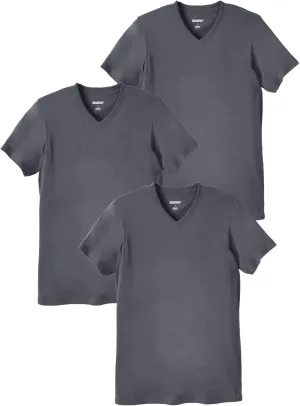 KingSize Men's Big & Tall Cotton V-Neck Undershirt 3-Pack