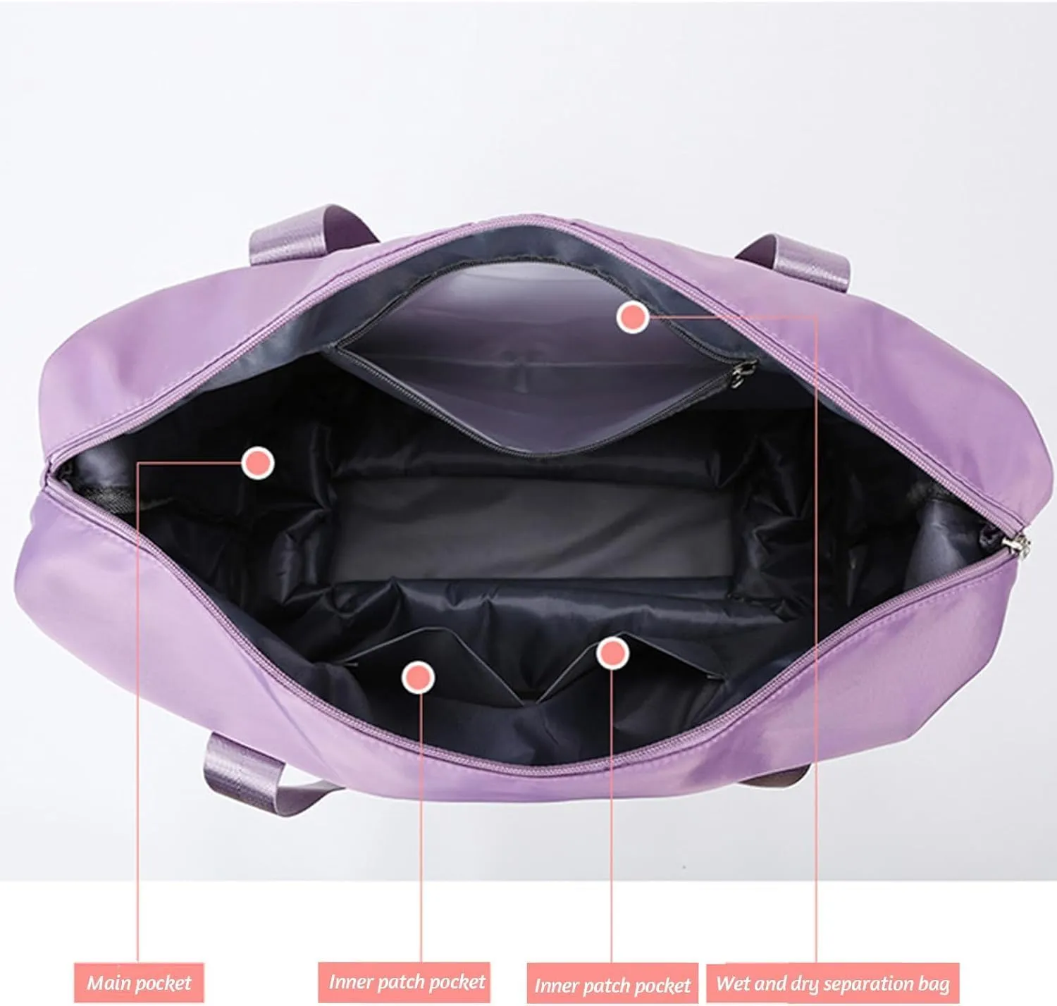 Klarson Expandable Bag with Wheels,Lightweight Durable Rolling Duffle Bag with Wheels,Foldable Suitcase Without Handle with Wheels (Pink,One Size)