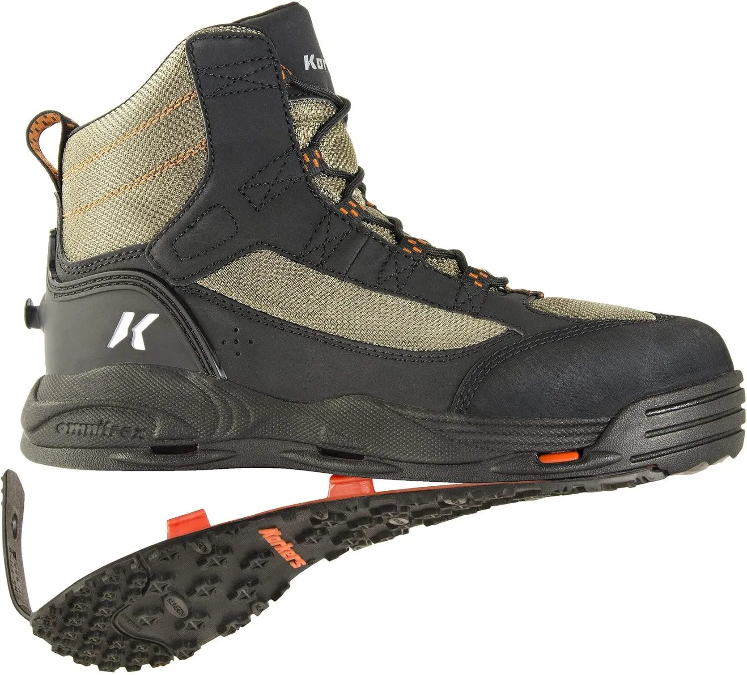 Korkers Greenback Wading Boots - Packed with the Essentials - Includes Interchangeable Kling-On and Studded Kling-On Soles