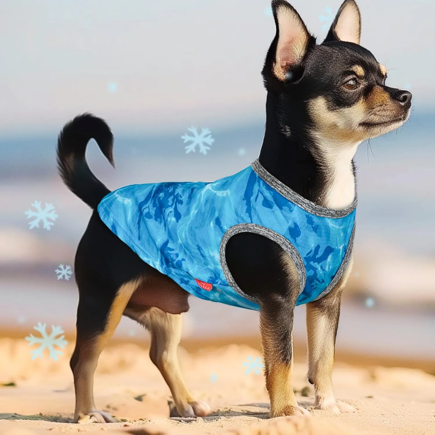 KYEESE 2 Pack Dog Cooling Shirts Breathable Instant Cooling Dogs Vest Lightweight for Summer Dog Clothes