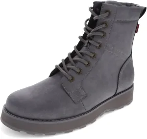 Levi's Mens Greyson UL Vegan Leather Lace Up Rugged Casual Boot, Grey Mono, 9 M