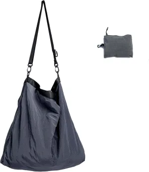 Lightweight Foldable Nylon Crossbody Bag, NO ZIPPER, Compact Polyester Packable Totes, Collapsible Handbag for Travel