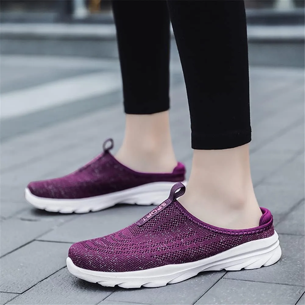 LLTMALL Women's Lightweight Closed Toe Slippers Slip-on Backless Sneakers Mesh Mule Shoes