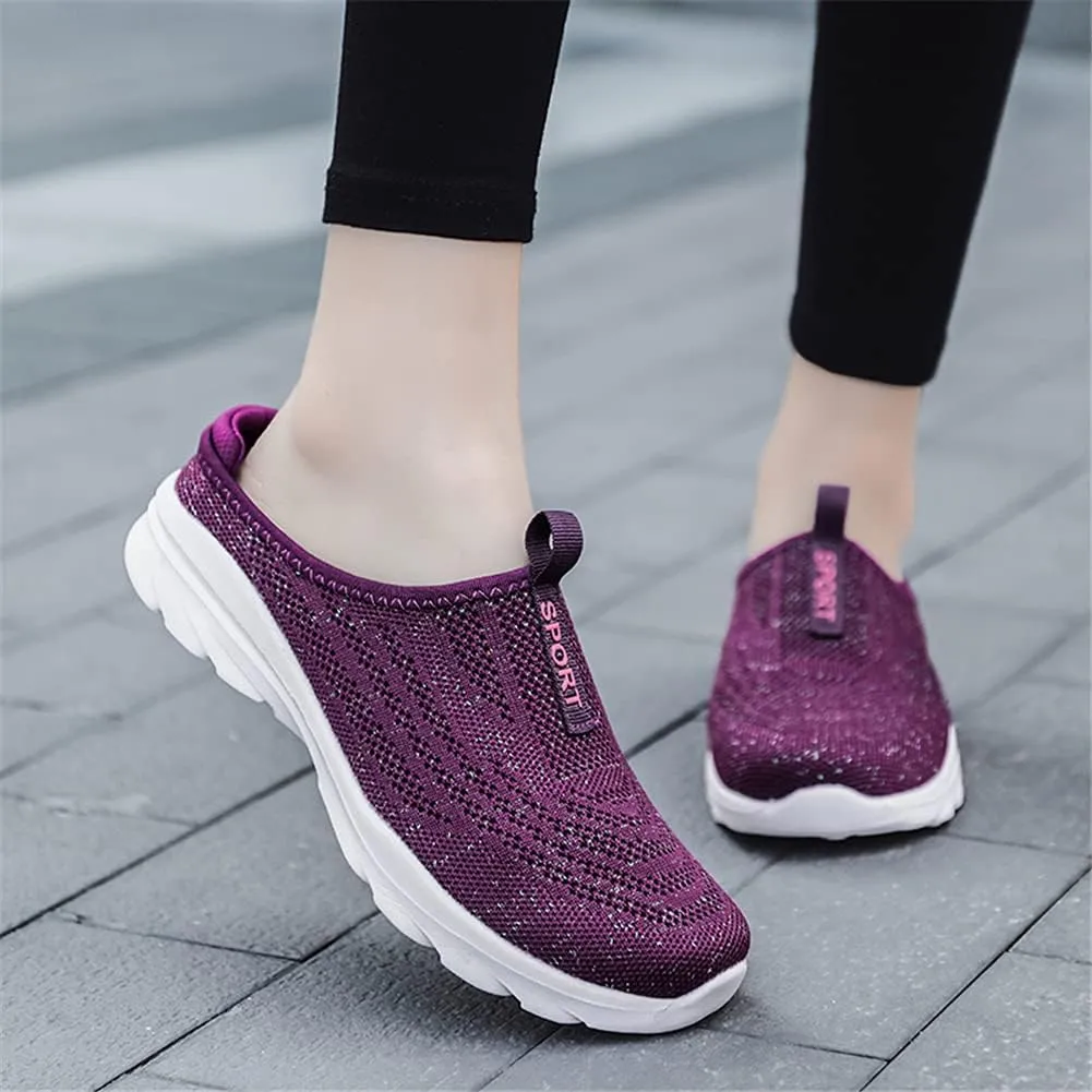 LLTMALL Women's Lightweight Closed Toe Slippers Slip-on Backless Sneakers Mesh Mule Shoes