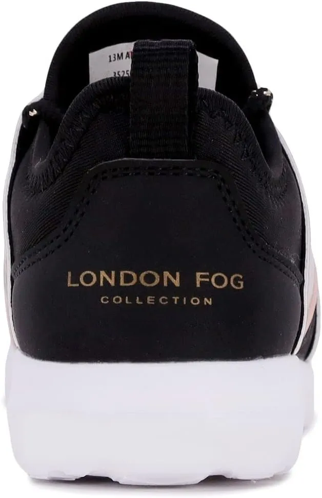 LONDON FOG Unisex Angel Lane Metallic Fashion Sneaker Lace-Up Athletic Running Shoe (Big Kid - Little Kid Toddler)