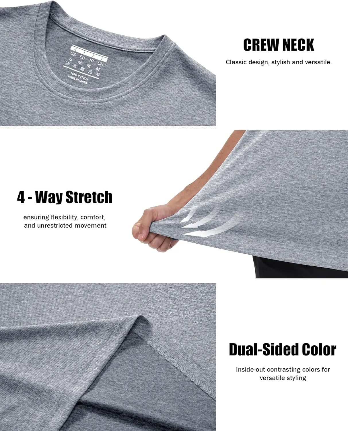 MAGCOMSEN Men's Short Sleeve Sun Protection Shirts Quick Dry Athletic T-Shirts Hiking Running Workout Gym Rash Guard