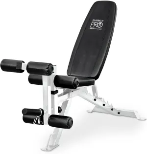 Marcy Adjustable Weight Bench w/Dual Leg Developer for Home Gym Workouts