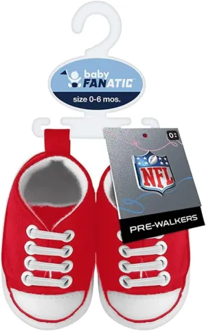 MasterPieces - NFL Baby Pre-Walkers Shoes, Officially Licensed San Francisco 49ers Football, High Top Sneakers, Soft Anti-Slip Soles, Boys and Girls, 0-6 Months