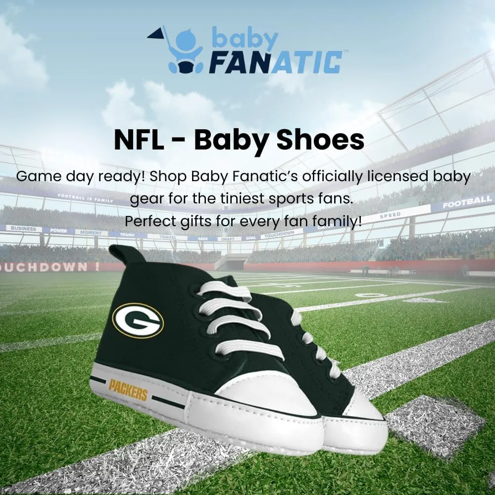 MasterPieces - NFL Baby Pre-Walkers Shoes, Officially Licensed San Francisco 49ers Football, High Top Sneakers, Soft Anti-Slip Soles, Boys and Girls, 0-6 Months