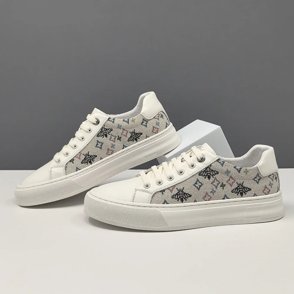 Men Fashion Breathable Canvas Flat Casual Shoes
