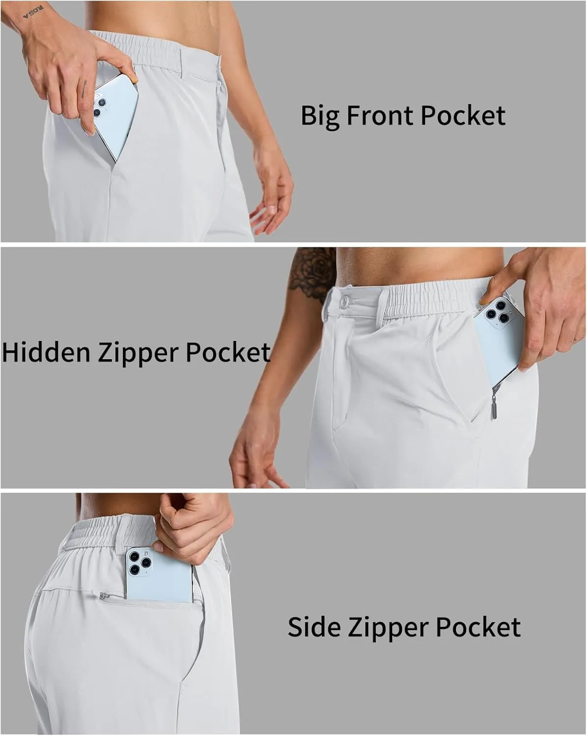 Mens 7 inch Golf Pants