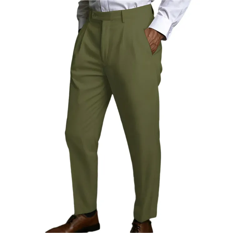 Men's Linen Pocket Flat Comfortable Breathable Trousers