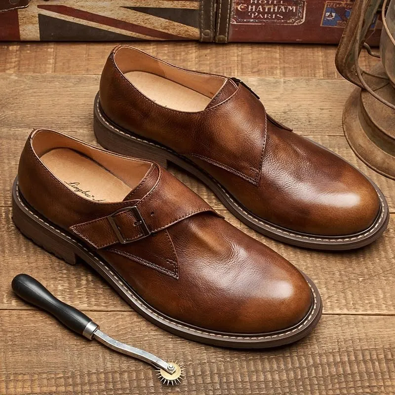 Men's Loafers Mens Genuine Leather Dress Shoes Flat Boat Shoes Casual Summer Breathable Soft Sole Loafers
