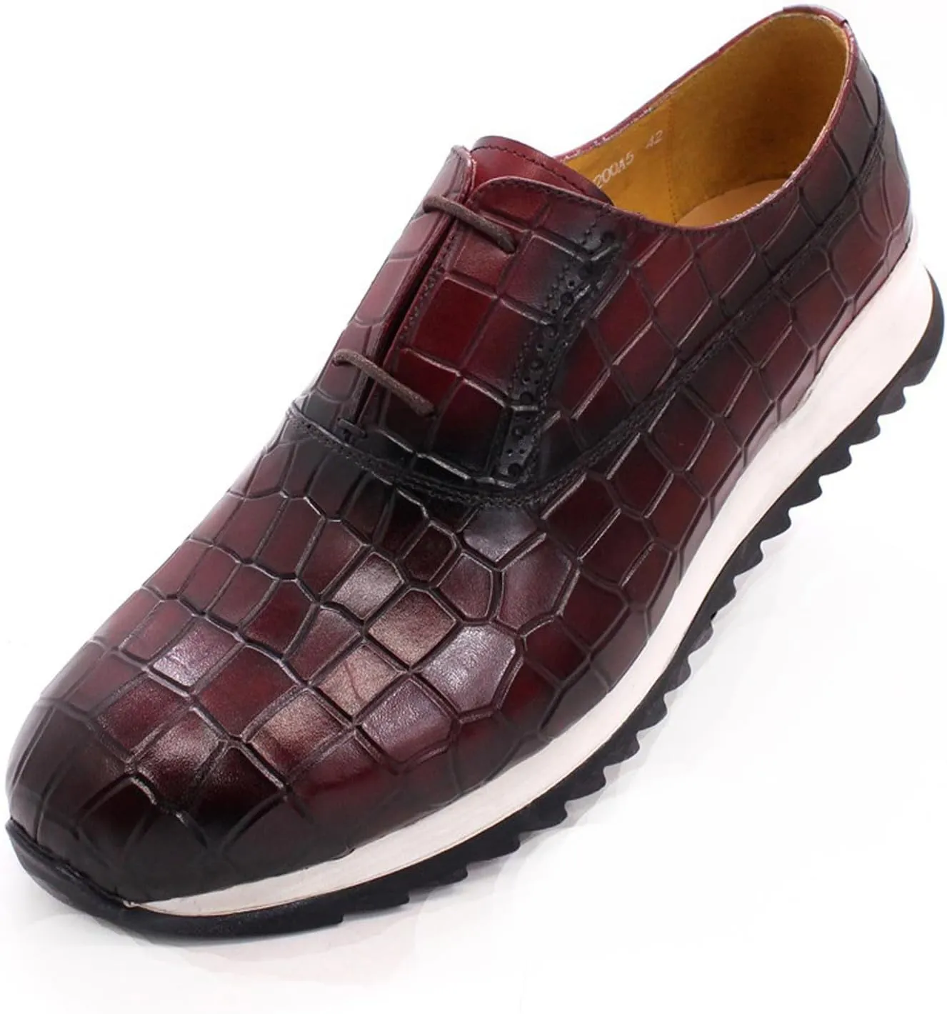 Mens Sneakers Casual Shoes Fashion Comfort Walking Shoes Modern Breathable Genunie Leather Flat Oxfords Men's Running Shoes